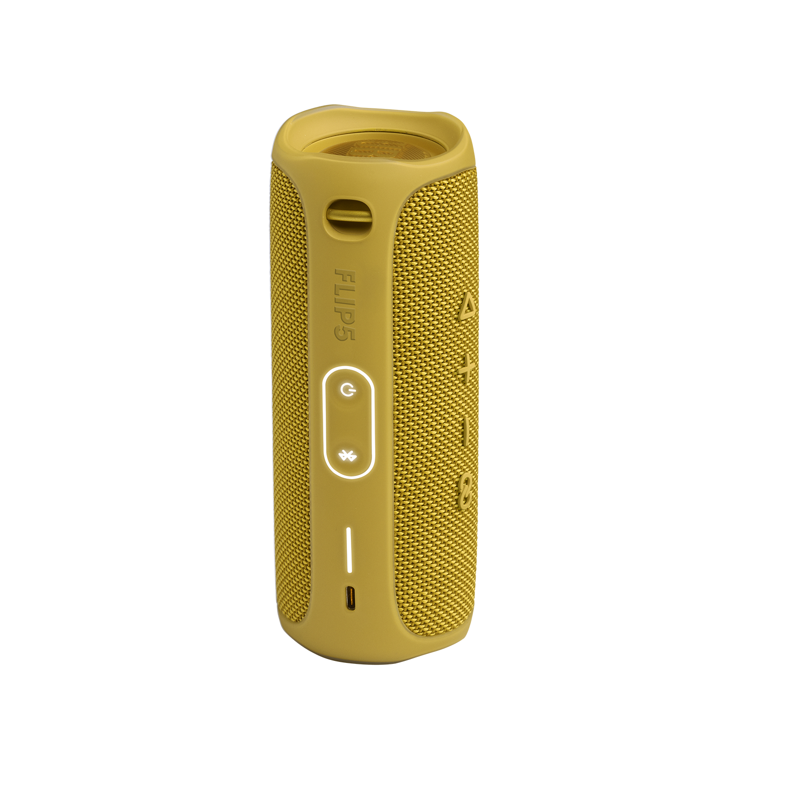 JBL Flip 5 - Mustard Yellow - Portable Waterproof Speaker - Back